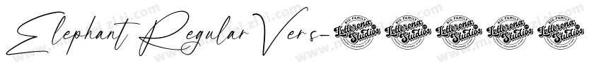 Elephant RegularVers字体转换